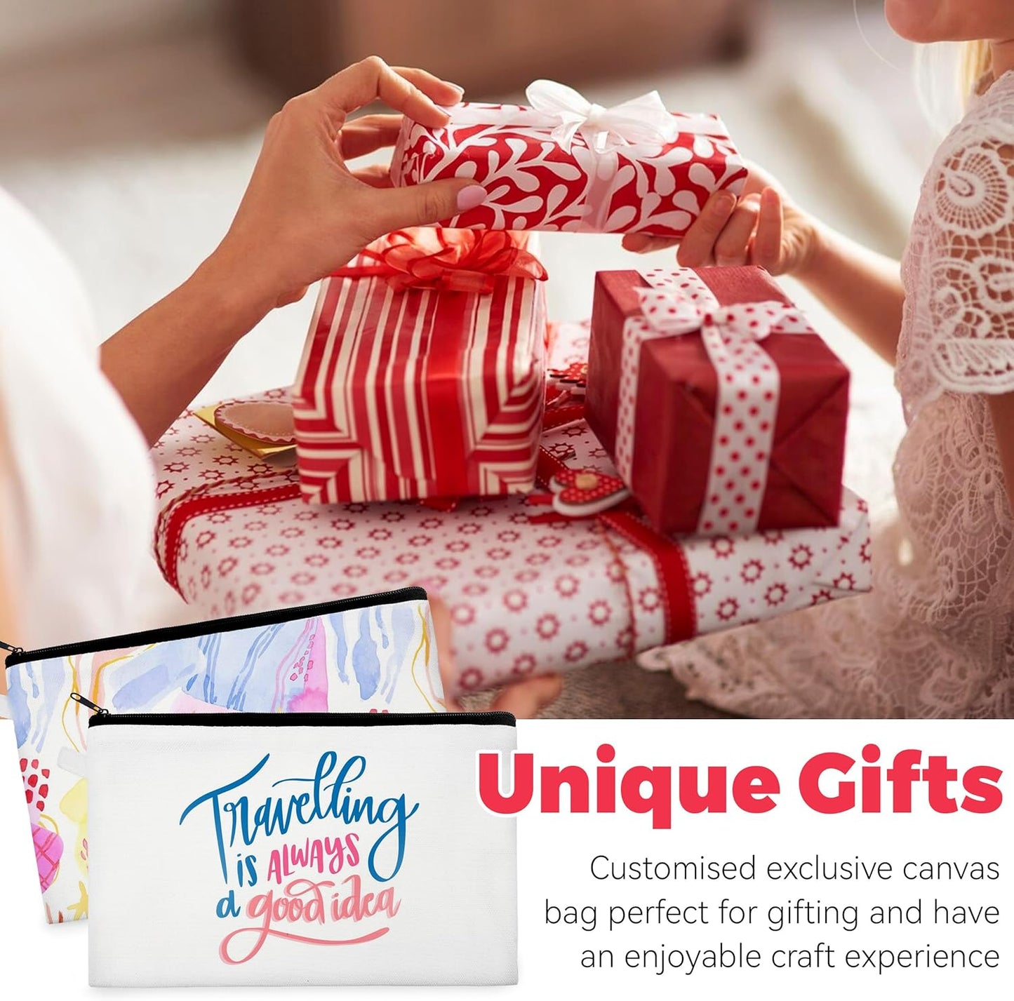 Custom Makeup Bag – Personalized Zipper Pouch