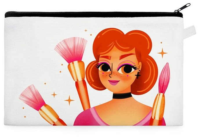 Custom Makeup Bag – Personalized Zipper Pouch