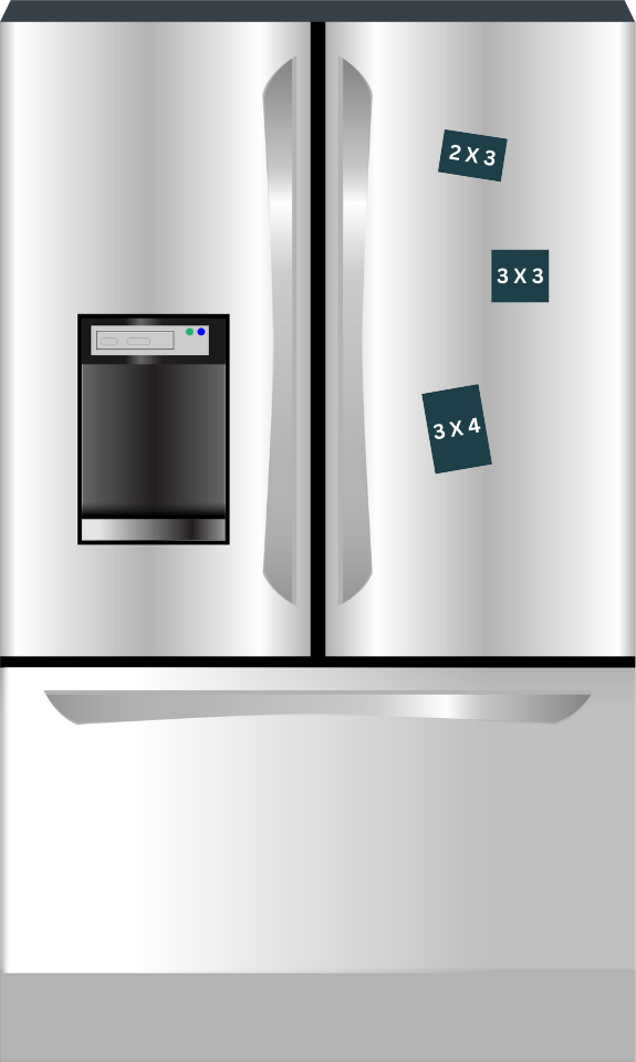 Custom Company & Business Magnets – Aluminum (2×3, 3×3, 3×4)