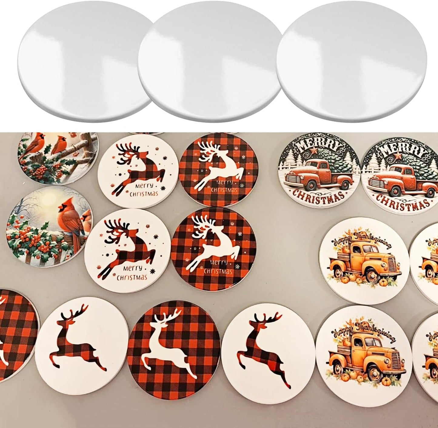 Set of 4 Personalized Wedding Coasters