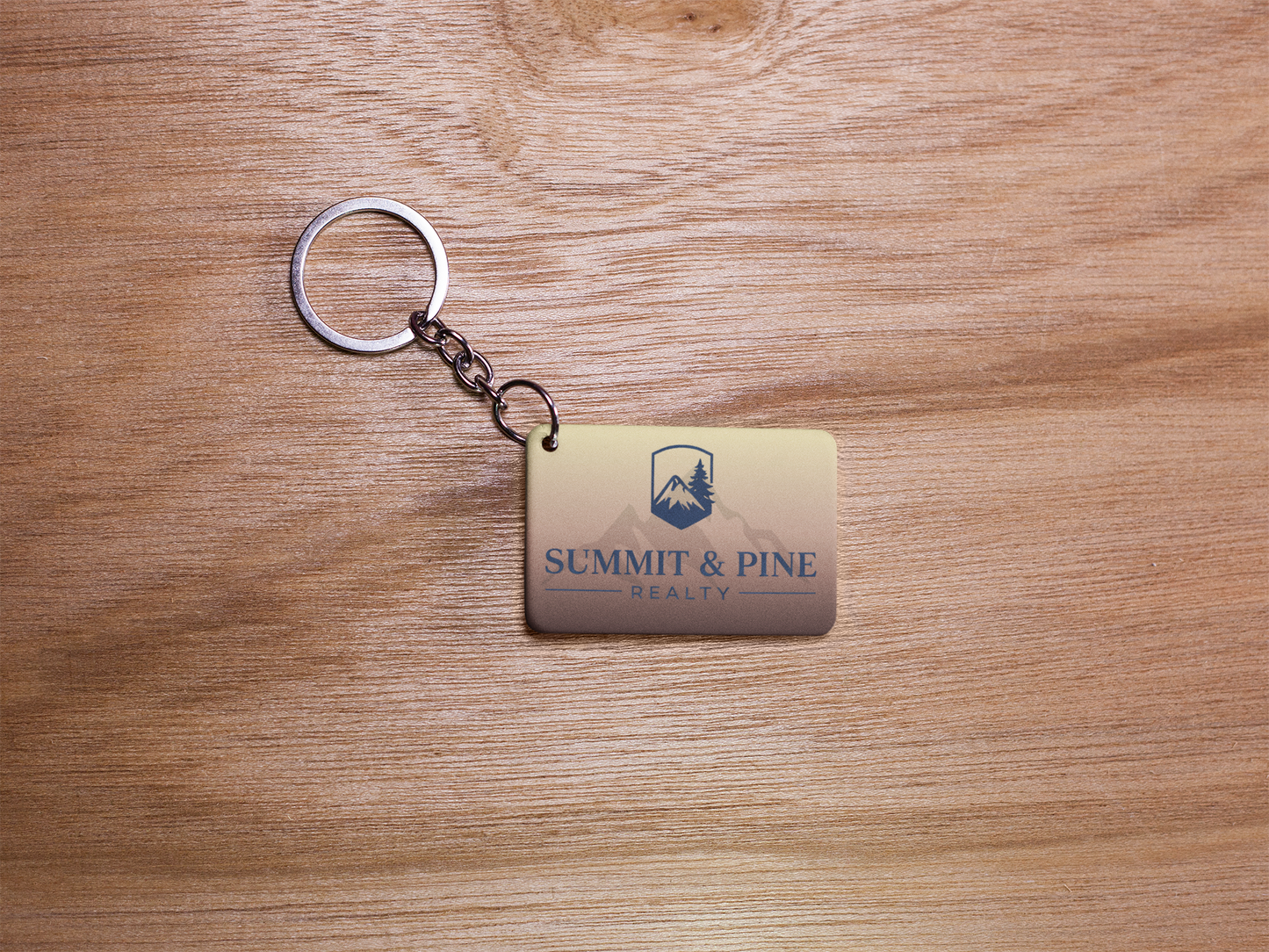 Custom printed keychains — business logo & full-color design