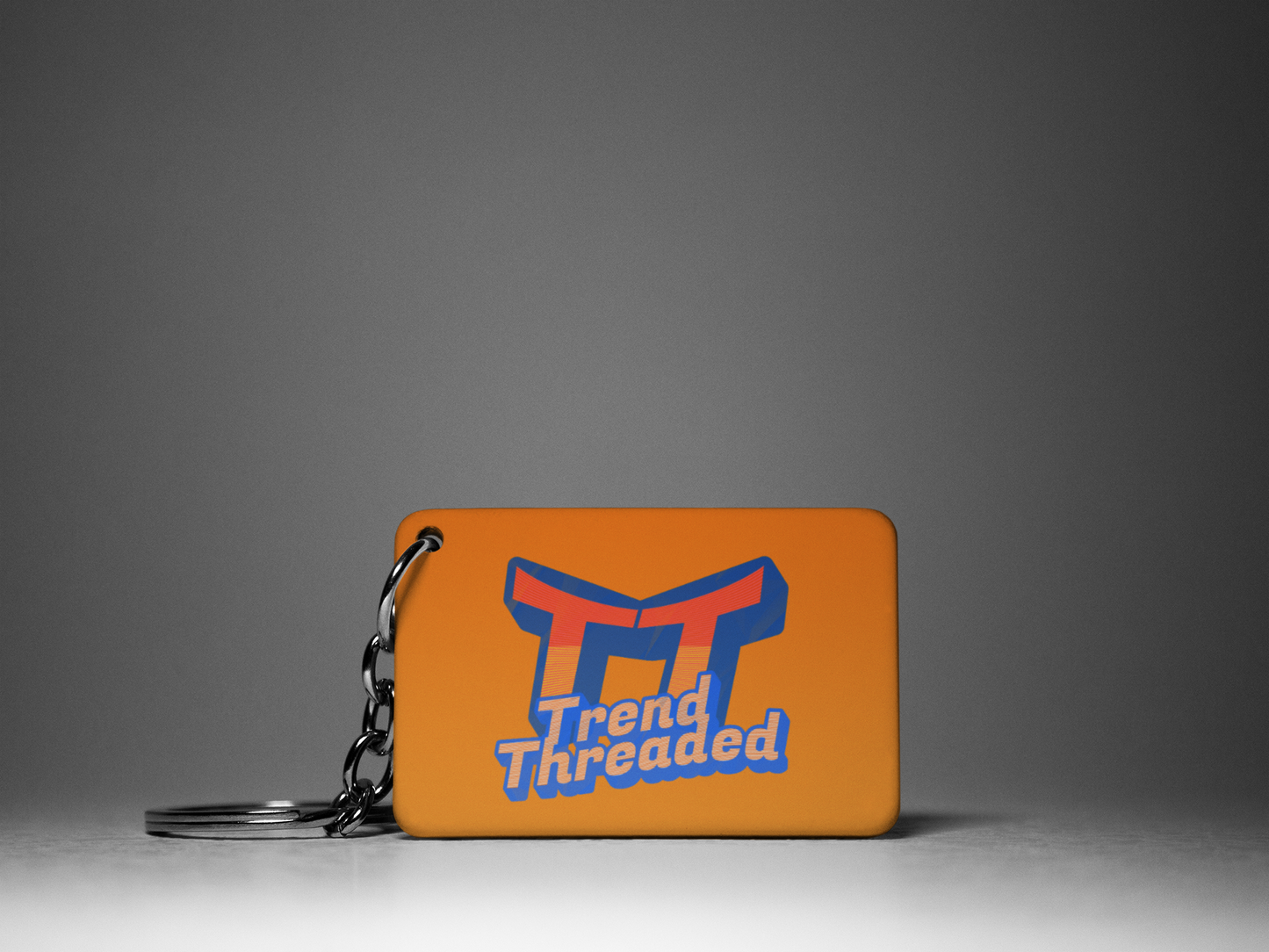 Custom printed keychains — business logo & full-color design