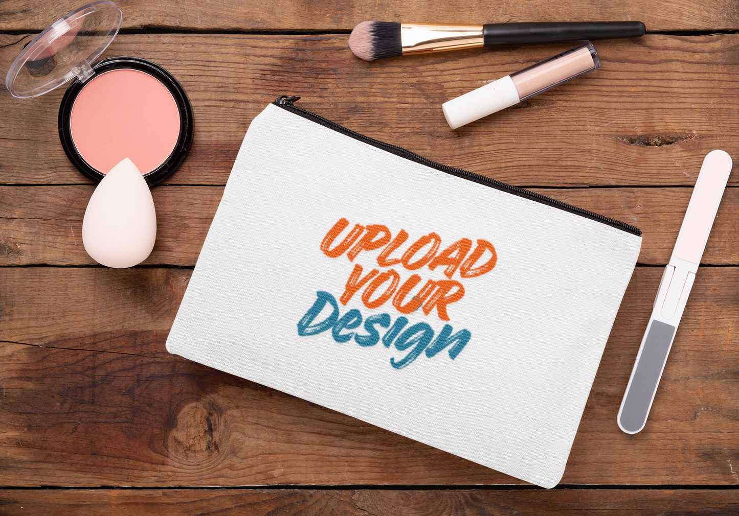 Custom Makeup Bag – Personalized Zipper Pouch