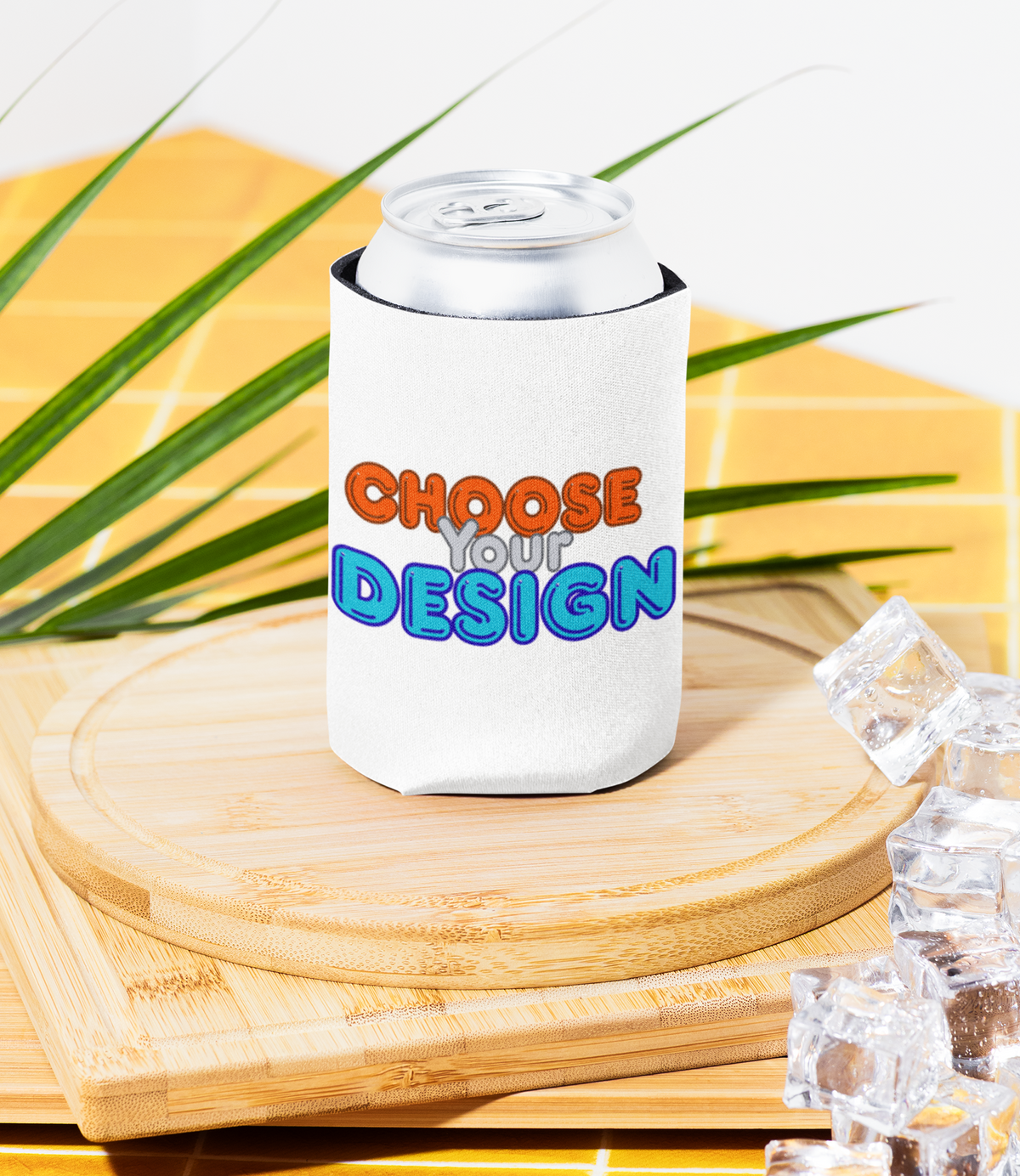 Personalized polyurethane koozie with a custom design