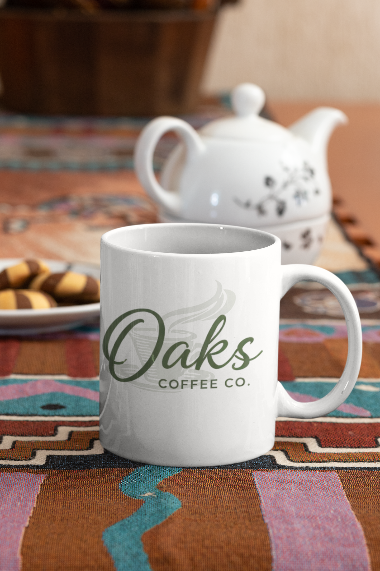 Custom branded mug — business logo, photo & text (12oz or 15oz)