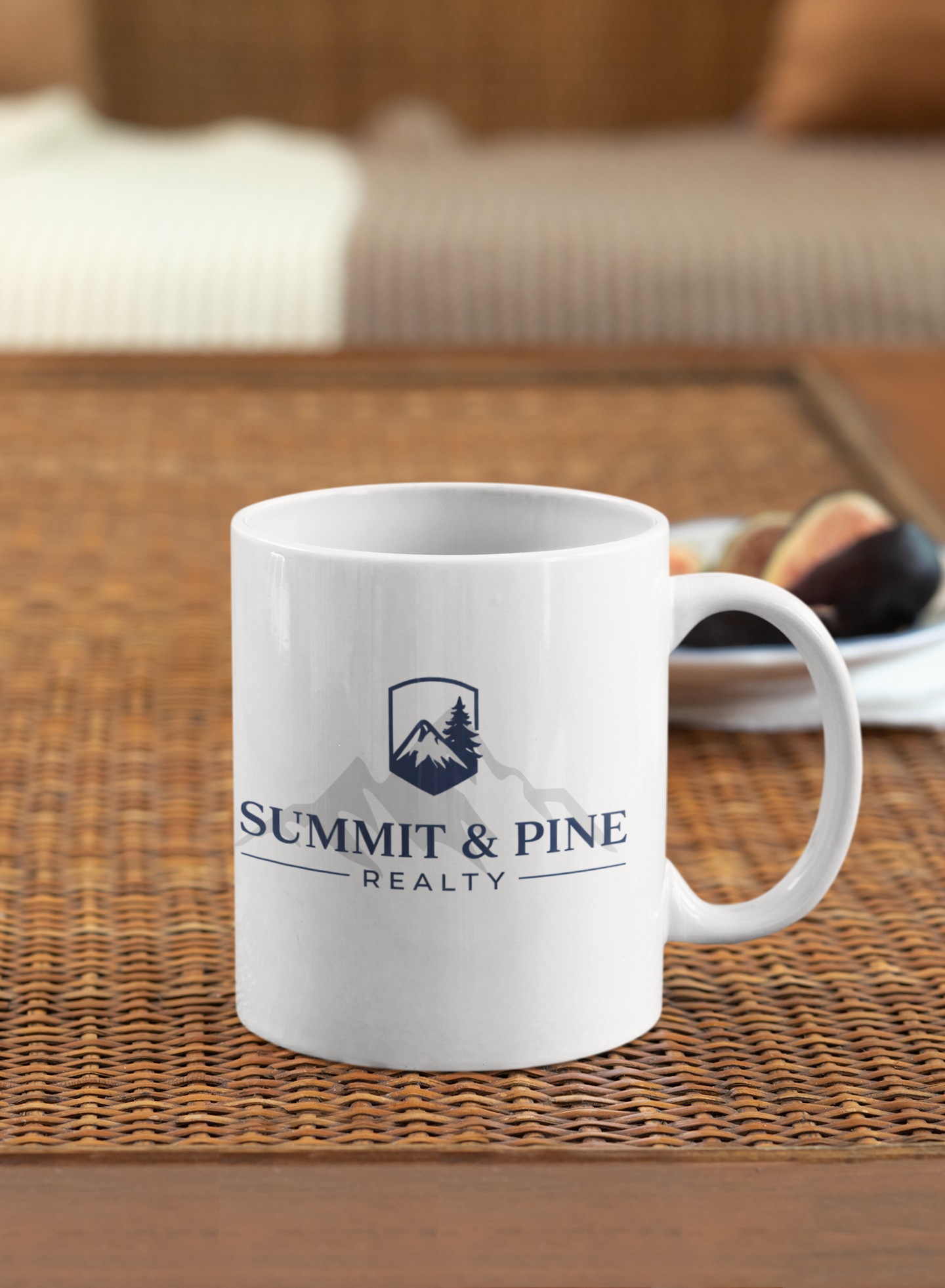 Custom branded mug — business logo, photo & text (12oz or 15oz)