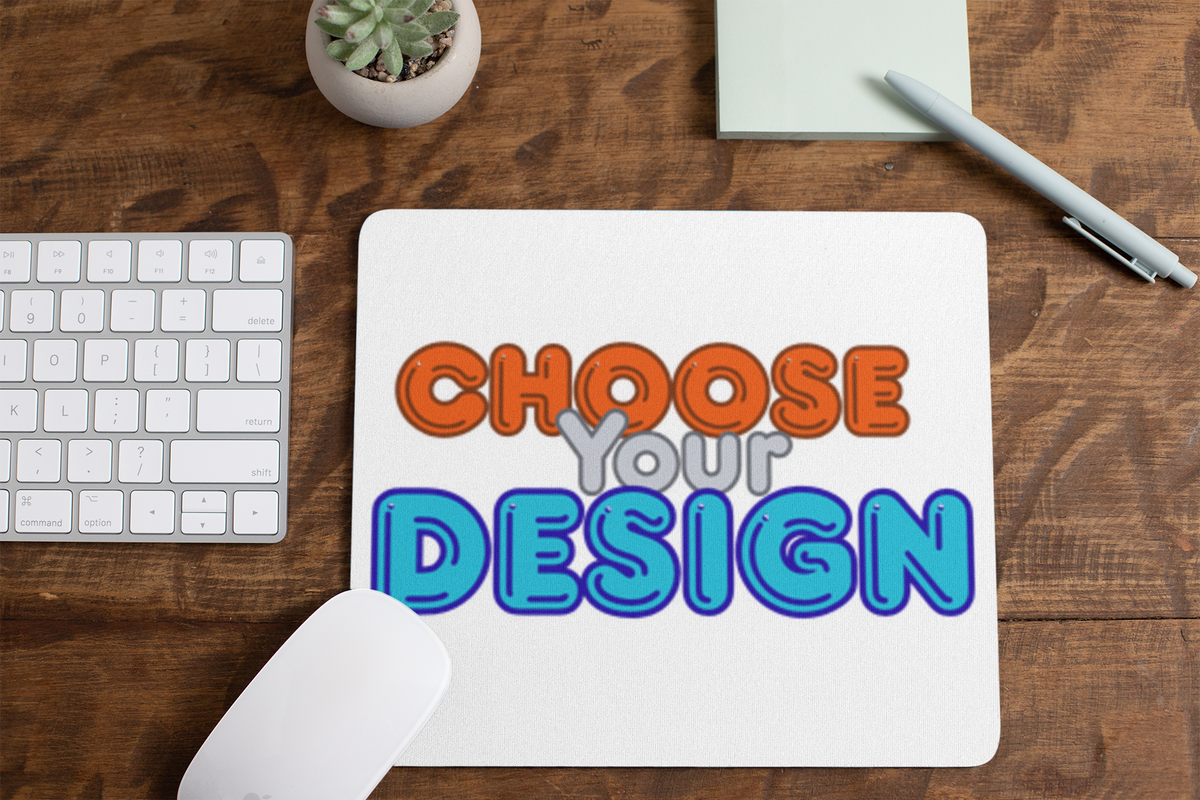 Personalized mouse pad — custom design printed by Trend Threaded