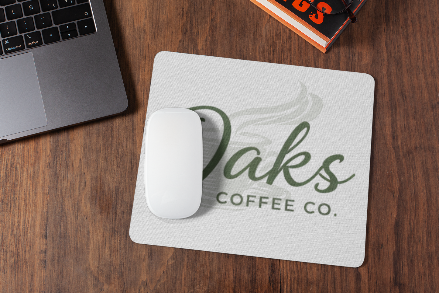 Custom branded mousepad — business logo & full-color print