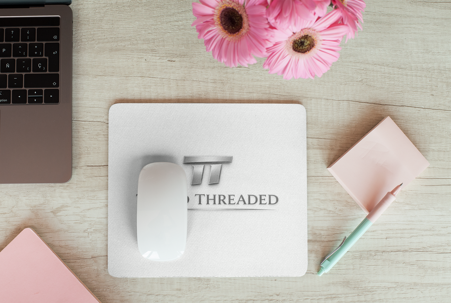 Custom branded mousepad — business logo & full-color print