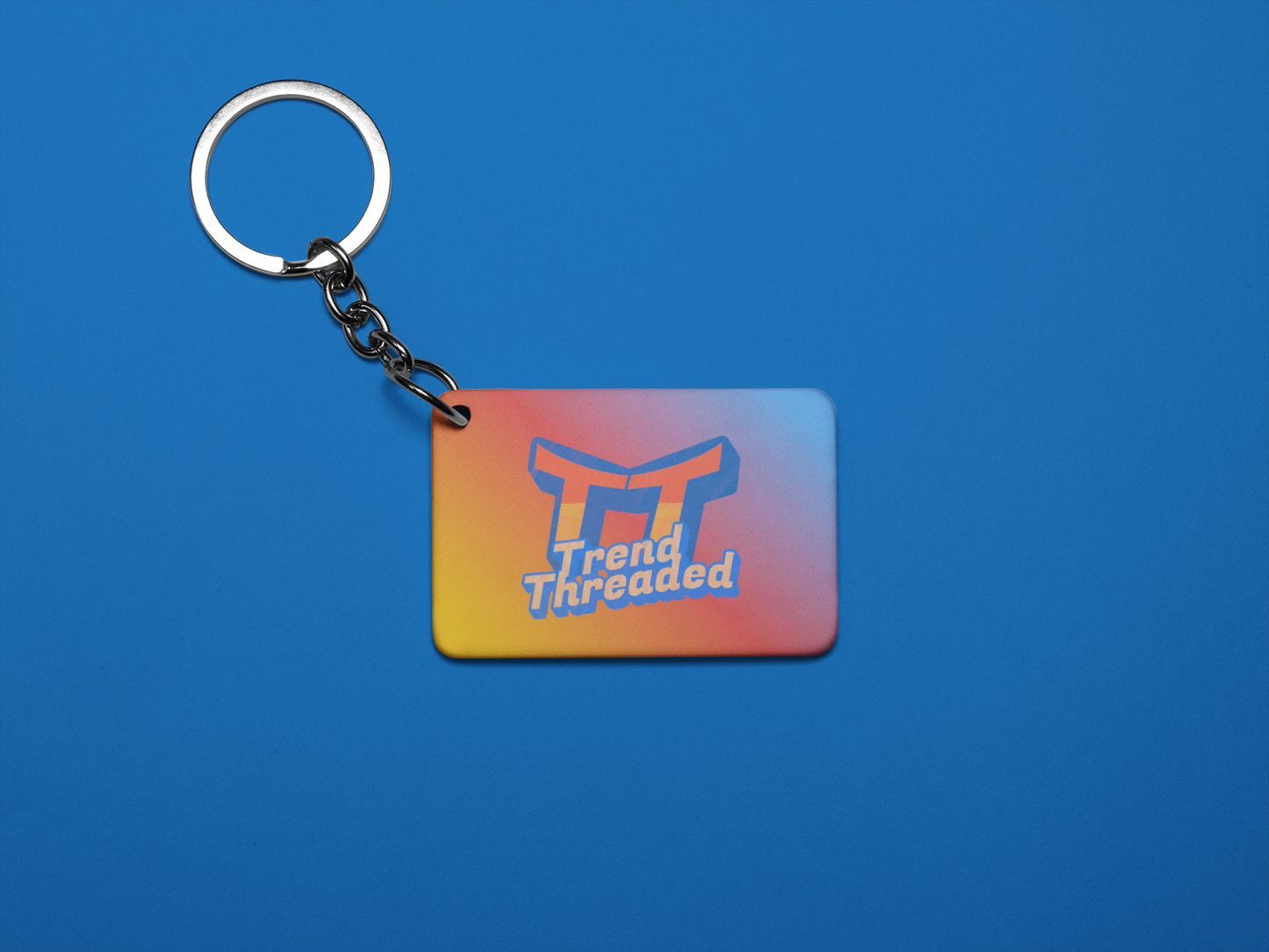 Custom printed keychains — business logo & full-color design
